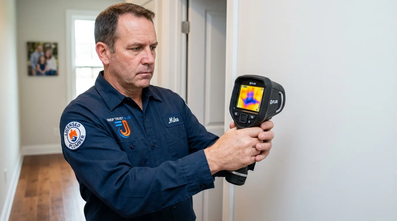 Thermal imaging leak detection by Johns Plumbing LLC in Arkadelphia